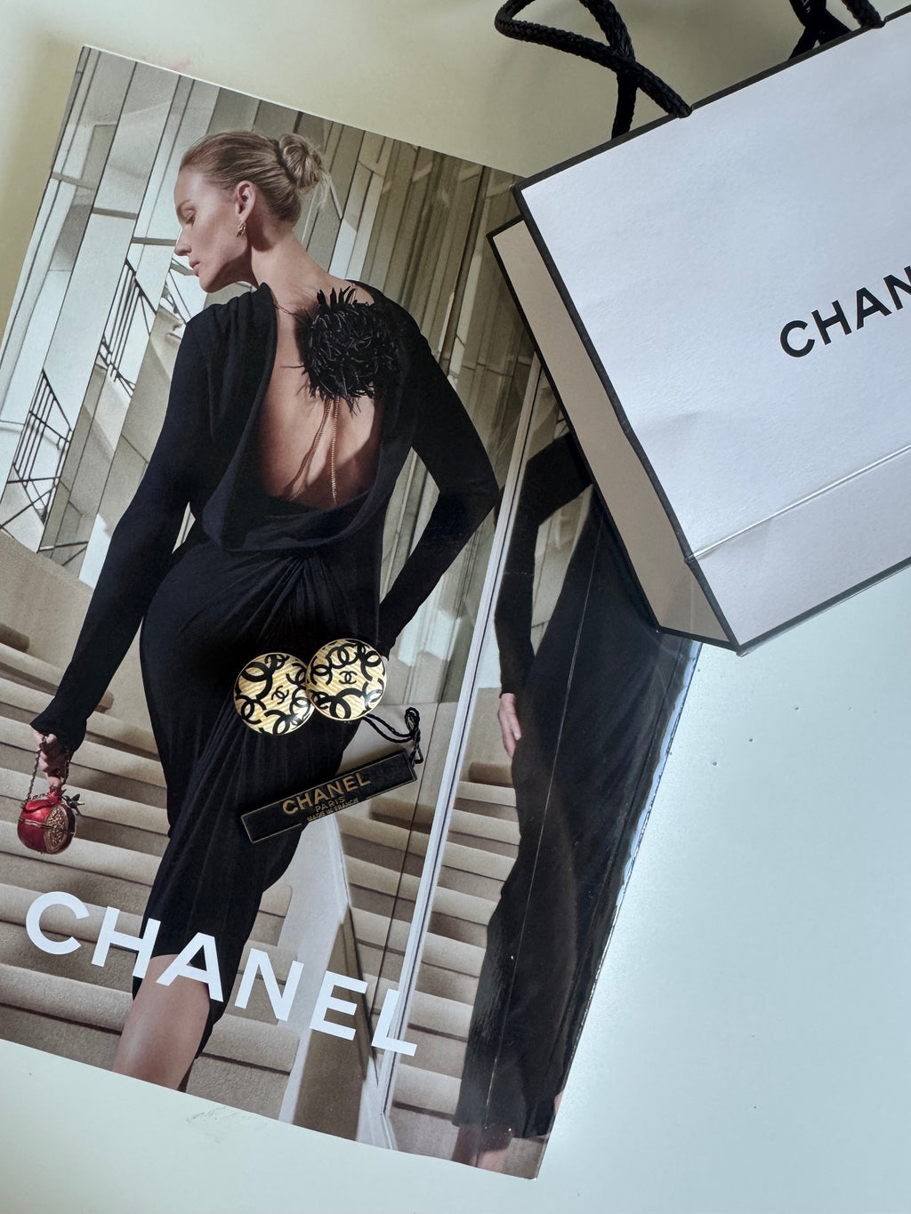 Vintage Chanel klipsy CC - kolekcja 2002