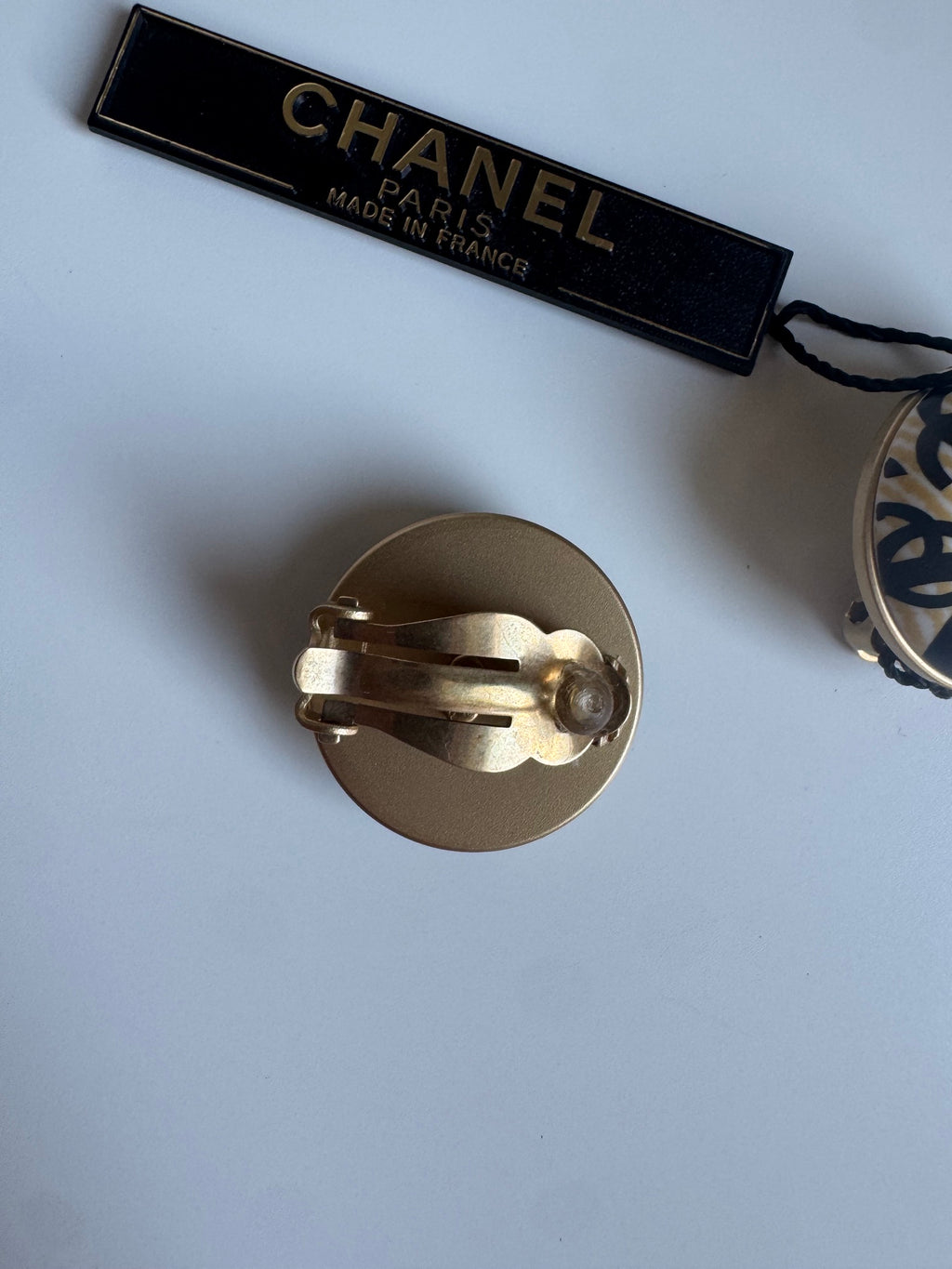 Vintage Chanel klipsy CC - kolekcja 2002
