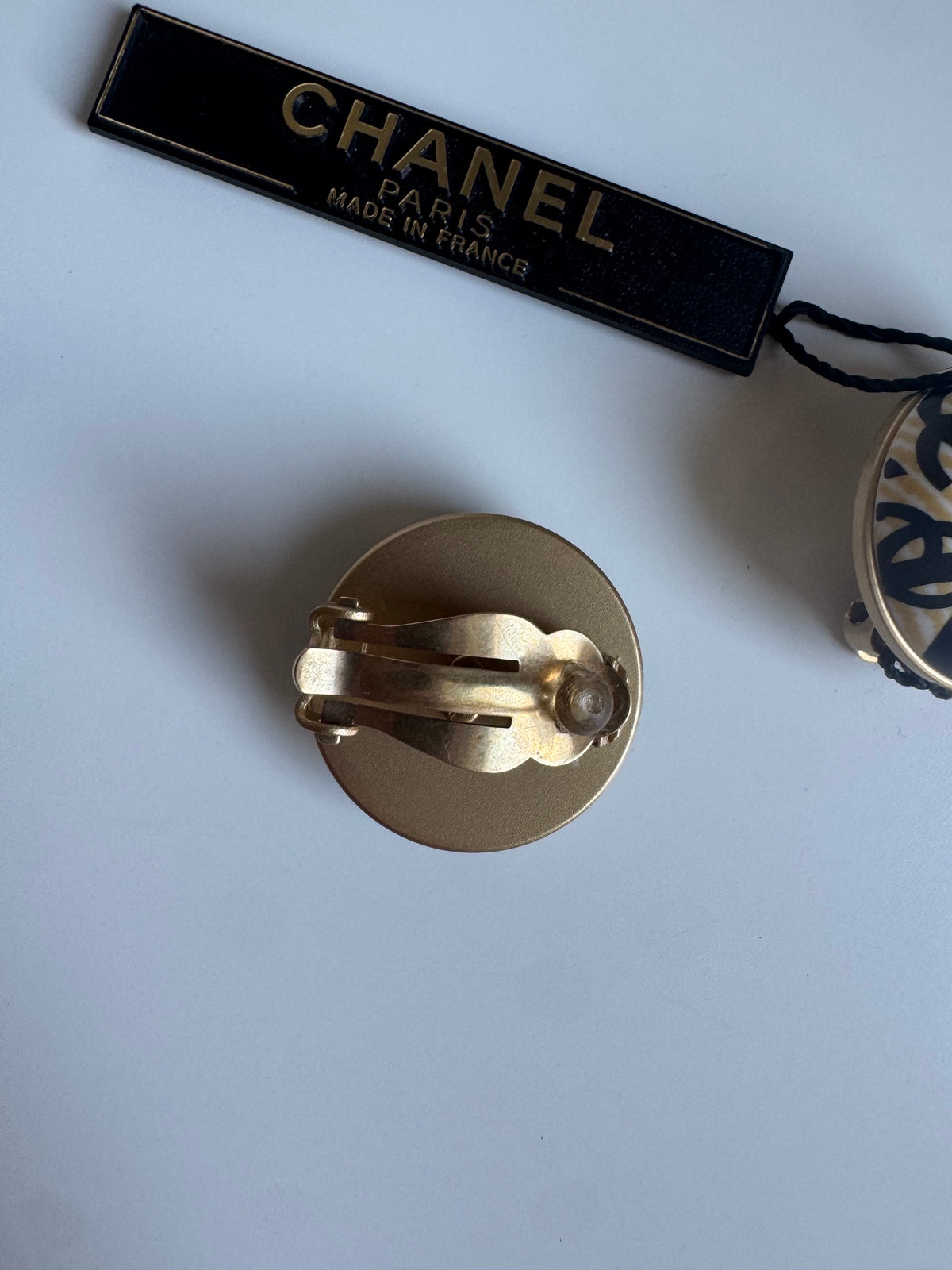 Vintage Chanel klipsy CC - kolekcja 2002