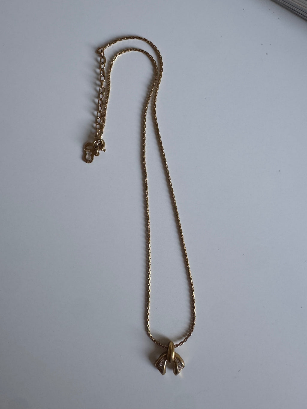 Vintage Christian Dior – naszyjnik z kryształkami